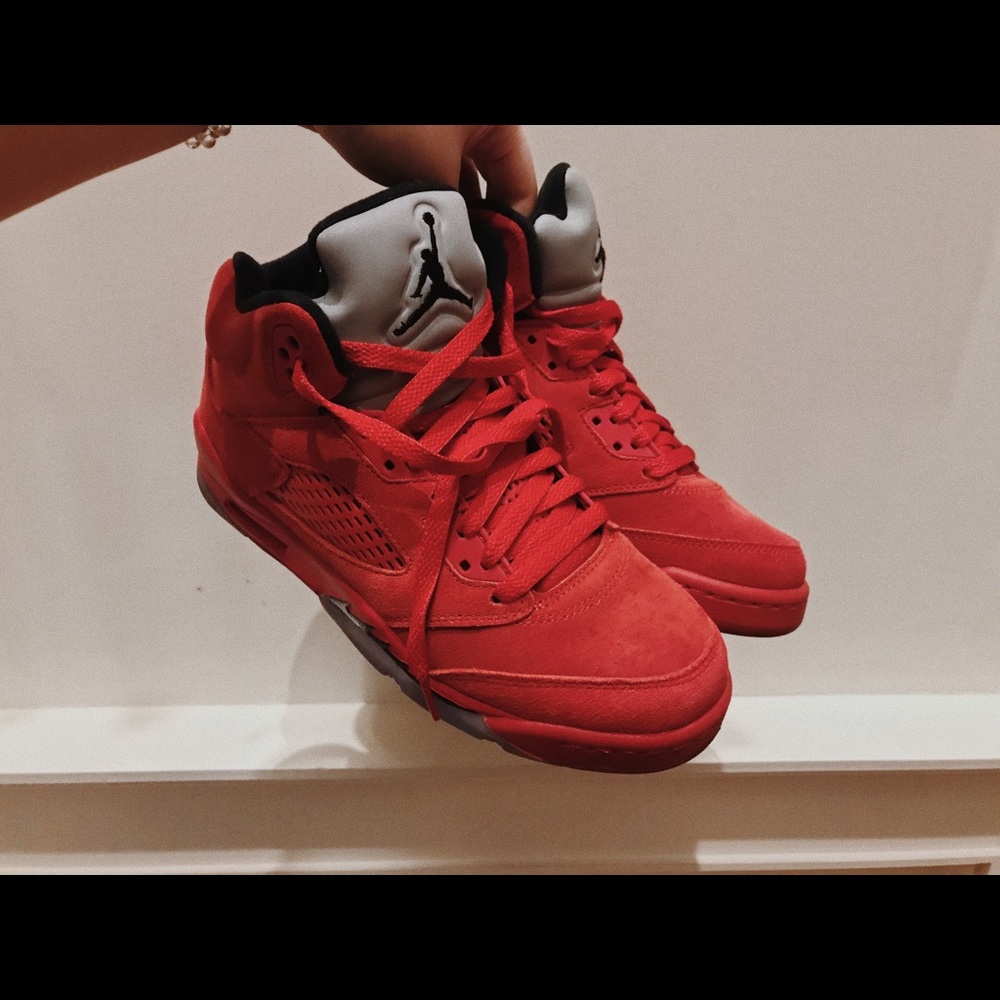 Air Jordan 5 Red Suede GS